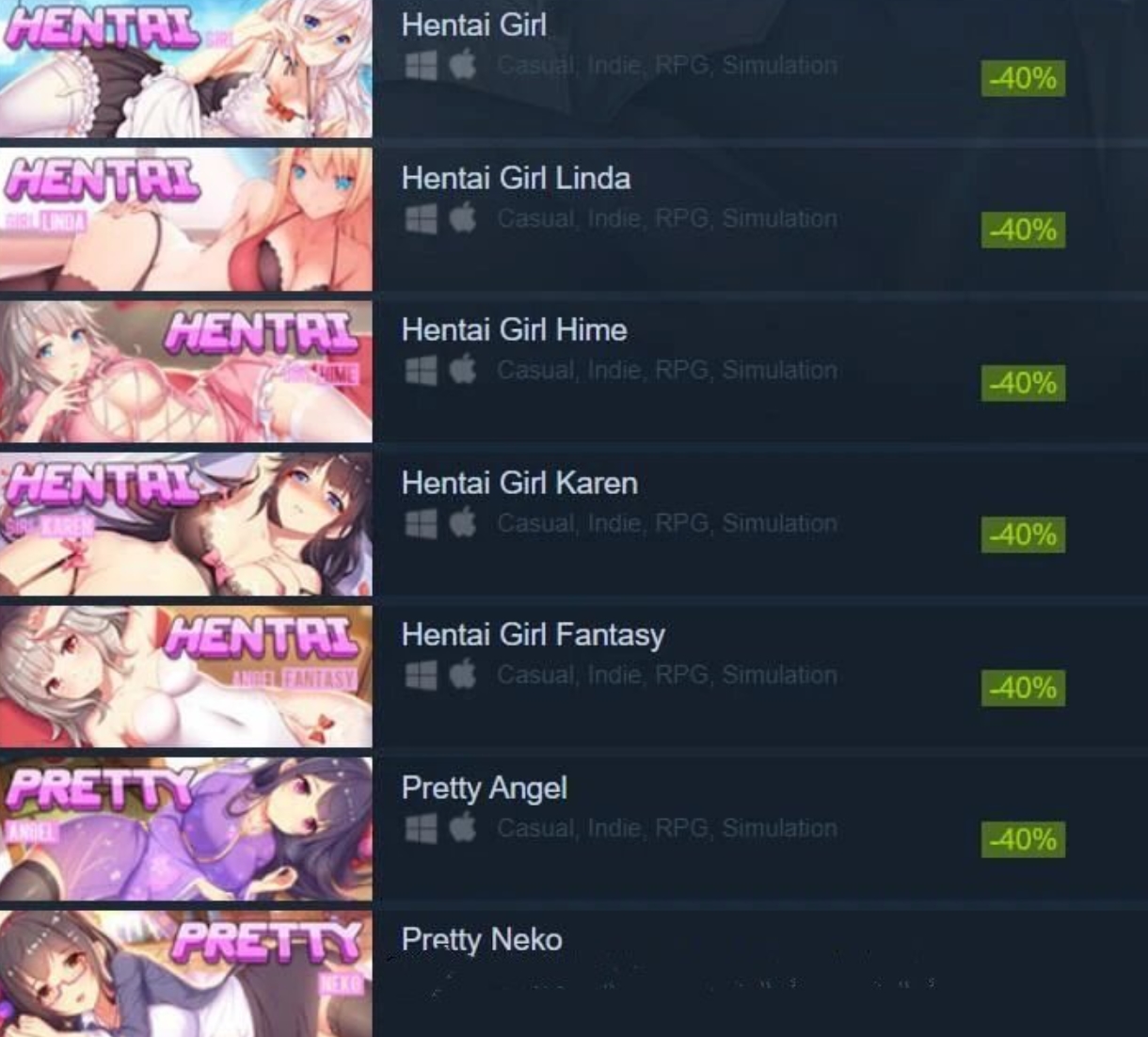 色女孩GAME合集1.3G，8款官方中文步兵游戏，包含妹子、御姐、妻子等，画风赞se+tu满分