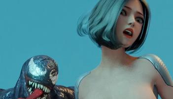 Amusteven女超人蒂法毒液灭霸惊奇队长H漫动漫无圣光制作52分钟视频